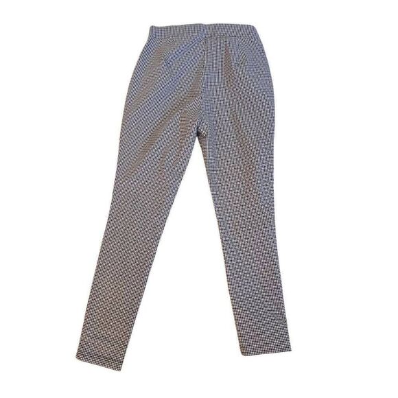 Tommy Hilfiger Womens Micro Check Pull On Ankle Trouser Pants Black Brown Size 6 - Picture 5 of 13